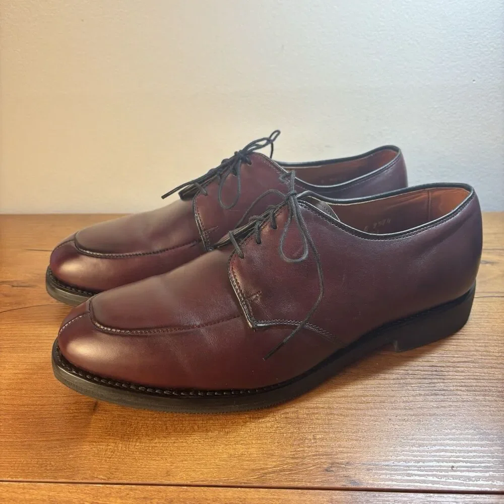 VTG Allen Edmonds Kennett 9574 Merlot Burnished Split 